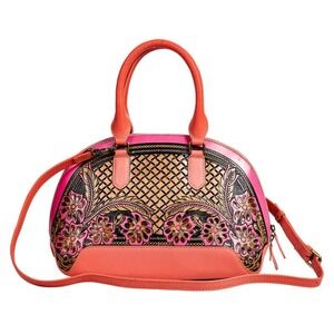 NWT‎ Myra Emmylou Pass Hand-Tooled Bag in Salmon Boho Hippie Floral Cowgirl